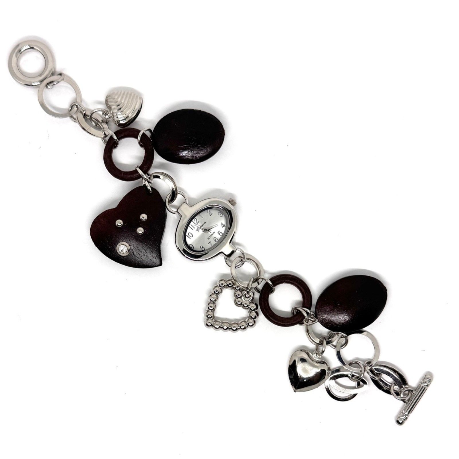 Silver Ladies Watch Silver Face Bracelet Ladies Watch 1184